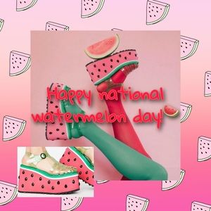Sugar Thrillz Watermelon Platform Jelly Sandals
